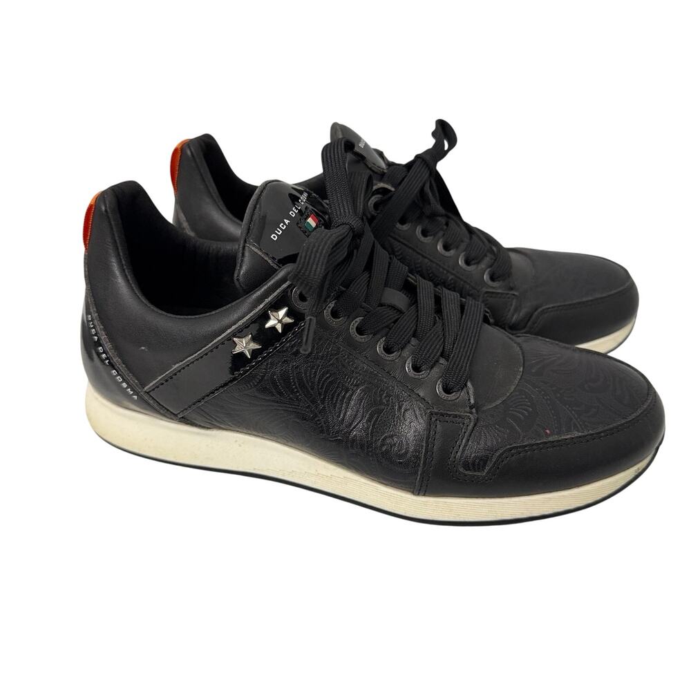 Duca Del Cosma MJ Shoes Womens Size 7 Golf Black Leather Melanie Jane Waterproof